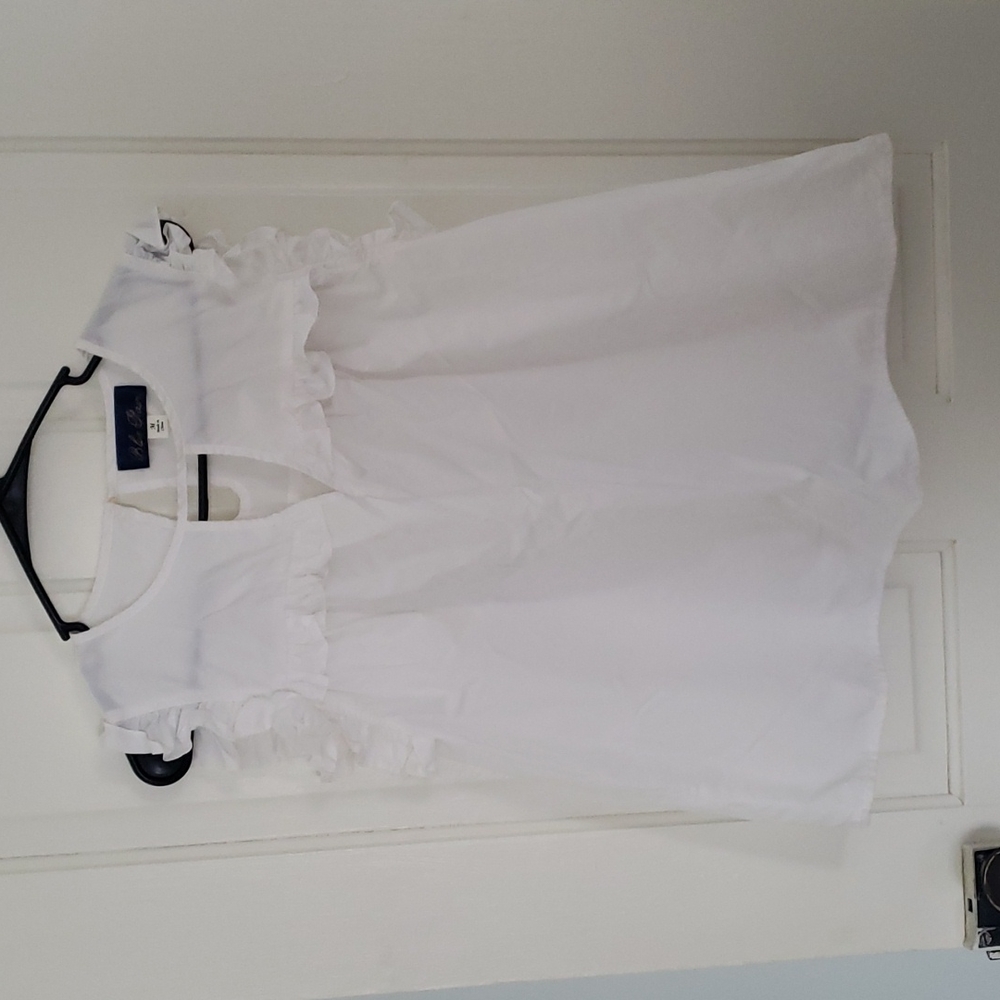 Ruffled tank blouse